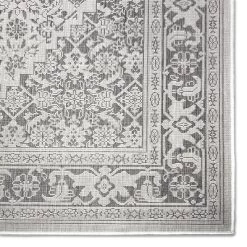 Dahlia 7'9" X 10'2" Outdoor Patio Country Rug Gray/Black - Nicole Miller -Outdoor Decoration Store GUEST 01c05750 14f5 4972 8933 9a66fb6f4811