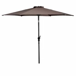 Costway 9ft Patio Umbrella Patio Market Steel Tilt W/ Crank Outdoor Yard Garden (Tan) -Outdoor Decoration Store GUEST 01cfb995 72ce 482d 8280 7b9dcf51ffd8