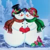 Collections Etc Snowman Couple Outdoor Holiday Yard Stake Decoration -Outdoor Decoration Store GUEST 022d0c10 c78b 43a4 82ff b27fa48be7f8