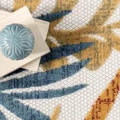 NuLOOM Flor Multi Tropical Leaves Indoor/Outdoor Patio Area Rug 17 NuLOOM Flor Multi Tropical Leaves Indoor/Outdoor Patio Area Rug -Outdoor Decoration Store GUEST 0271badd 7310 4d7f 9f9b 5f51d6640ffc