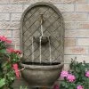 Sunnydaze Decor Sunnydaze 26"H Solar Polystone Messina Outdoor Wall-Mount Water Fountain -Outdoor Decoration Store GUEST 04cac85a 0db9 4f6a ae58 a336bec0541c
