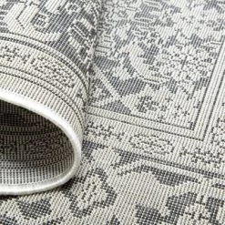 Dahlia 7'9" X 10'2" Outdoor Patio Country Rug Gray/Black - Nicole Miller -Outdoor Decoration Store GUEST 050309a4 b6b0 4e89 8cac 31b9366f6695