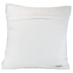 Brown Striped Hand Woven 18x18" Outdoor Decorative Throw Pillow With Pulled Yarn Bouquets - Foreside Home & Garden