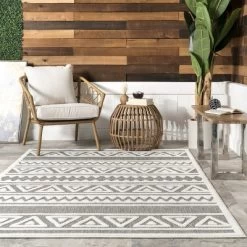 NuLOOM Lanelle Banded Indoor/Outdoor Patio Area Rug -Outdoor Decoration Store GUEST 056ab687 09ef 4e2c aaaf f6e2b2444f73