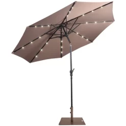 Costway 10ft Solar Lights Patio Umbrella Outdoor W/ 50 LBS Movable Umbrella Stand Red -Outdoor Decoration Store GUEST 05ed65fb 2af6 4d35 bf0f d444bbccdb7b