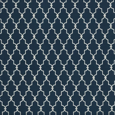 2pc Garden Gate Outdoor Wicker Seat Cushion Set Navy - Pillow Perfect 4 2pc Garden Gate Outdoor Wicker Seat Cushion Set Navy - Pillow Perfect - Image 2