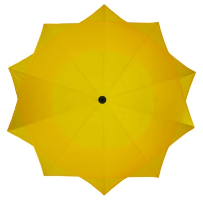 Northlight 8.85ft Outdoor Patio Lotus Umbrella With Hand Crank, Yellow 4 Northlight 8.85ft Outdoor Patio Lotus Umbrella With Hand Crank, Yellow - Image 2