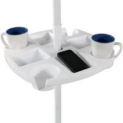 Sunnydaze Decor Sunnydaze Outdoor Drink And Snack Table With Tray Slots And 4 Cup Holders For Beach Umbrella Poles - White 9 Sunnydaze Decor Sunnydaze Outdoor Drink And Snack Table With Tray Slots And 4 Cup Holders For Beach Umbrella Poles - White -Outdoor Decoration Store GUEST 07ef251d b212 42e6 b397 7eb04bf540f0