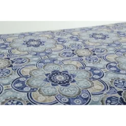 Outdoor/Indoor Tufted Seat Cushions Keyzu Medallion Mariner Blue - Pillow Perfect -Outdoor Decoration Store GUEST 07f8f54d 7554 4214 aaa4 2d314f49d4b2 2