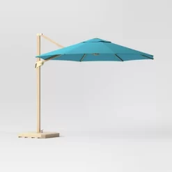 11'x11' Offset Patio Umbrella - Light Wood Pole - Threshold™ -Outdoor Decoration Store GUEST 081b8e95 cf68 4752 adda 7a85d0a3bba3