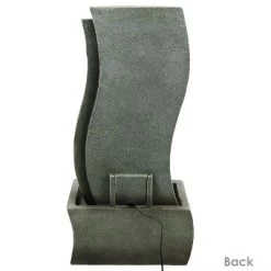 Sunnydaze Decor Sunnydaze 31"H Electric Resin Contemporary Curves Outdoor Water Fountain With LED Lights -Outdoor Decoration Store GUEST 08f55c0a f462 49c8 8898 0e5ef81c231a