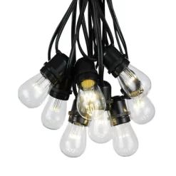 Novelty Lights Edison Outdoor String Lights With 25 In-Line Sockets Black Wire 37.5 Feet -Outdoor Decoration Store GUEST 0990cd93 5e51 4164 84c6 db0f585aced8