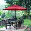 Outsunny 9FT 3 Tiers Patio Umbrella Outdoor Market Umbrella With Crank, Push Button Tilt For Deck, Backyard And Lawn 2 Outsunny 9FT 3 Tiers Patio Umbrella Outdoor Market Umbrella With Crank, Push Button Tilt For Deck, Backyard And Lawn -Outdoor Decoration Store GUEST 09e2be45 19ad 444b 8a24 741381879865