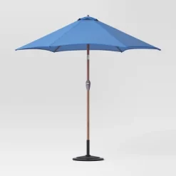 9'x9' Market Patio Umbrella - Light Wood Pole - Threshold™ -Outdoor Decoration Store GUEST 0a06f70c 7dde 4a88 9f3e 1163305f597b