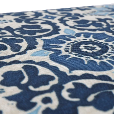 Indoor/Outdoor Woodblock Prism Blue Chaise Lounge Cushion - Pillow Perfect 3 Indoor/Outdoor Woodblock Prism Blue Chaise Lounge Cushion - Pillow Perfect