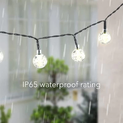 Dartwood 39 Ft Solar Crystal Ball String Lights - Solar Outdoor Lights - LED Light Bulbs For Your Home, Yard, Or Garden (4 Pack) 6 Dartwood 39 Ft Solar Crystal Ball String Lights - Solar Outdoor Lights - LED Light Bulbs For Your Home, Yard, Or Garden (4 Pack) - Image 4