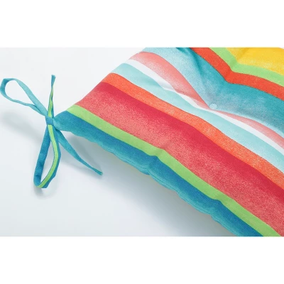 Outdoor/Indoor Tufted Seat Cushions Dina - Pillow Perfect 4 Outdoor/Indoor Tufted Seat Cushions Dina - Pillow Perfect - Image 2