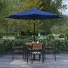 Merrick Lane 9' Round UV Resistant Outdoor Patio Umbrella With Height Lever And 33° Push Button Tilt -Outdoor Decoration Store GUEST 0bbee9fb 1f1a 499b b6b7 0f0cb424b5f8