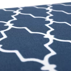 2pc Garden Gate Outdoor Wicker Seat Cushion Set Navy - Pillow Perfect