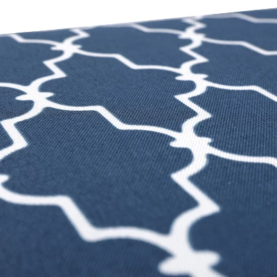 2pc Garden Gate Outdoor Wicker Seat Cushion Set Navy - Pillow Perfect 3 2pc Garden Gate Outdoor Wicker Seat Cushion Set Navy - Pillow Perfect