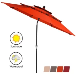 Tangkula Outdoor Auto-tilt Patio Market Umbrella W/ Double Vented 25 Tangkula Outdoor Auto-tilt Patio Market Umbrella W/ Double Vented -Outdoor Decoration Store GUEST 0f9546b3 a8b2 49dd 9e77 2233ee090edf