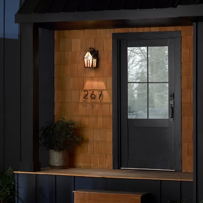 12.5" Brindelle Birdhouse Stained Glass Exterior Light Fixture - River Of Goods 5 12.5" Brindelle Birdhouse Stained Glass Exterior Light Fixture - River Of Goods - Image 3