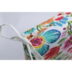 Gregoire Prima Outdoor Squared Corners Chair Pad Set Blue - Pillow Perfect -Outdoor Decoration Store GUEST 107092b5 c19d 4455 8e15 dbd179a94e90