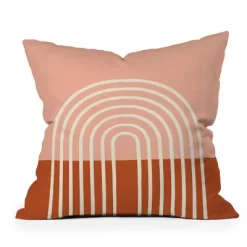 Grace Terracotta Pastel Outdoor Throw Pillow Orange - Deny Designs -Outdoor Decoration Store GUEST 11036368 2f02 4fd4 8fbd 96178c15195e