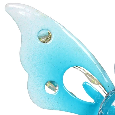 33.85" Acrylic Solar Angel Stake Blue - Exhart 5 33.85" Acrylic Solar Angel Stake Blue - Exhart - Image 3