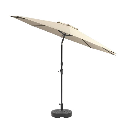 10' UV And Wind Resistant Tilting Market Patio Umbrella With Base - CorLiving 11 10' UV And Wind Resistant Tilting Market Patio Umbrella With Base - CorLiving - Image 9