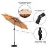Emma And Oliver Bundled Set - 9 FT Round Umbrella & Universal Cement Waterproof Base -Outdoor Decoration Store GUEST 147f3e48 9dc5 4d89 b75a 86245dae8dcf