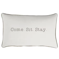 Indoor/Outdoor Come. Sit. Stay. Embroidered Lumbar Throw Pillow - Sorra Home 15 Indoor/Outdoor Come. Sit. Stay. Embroidered Lumbar Throw Pillow - Sorra Home -Outdoor Decoration Store GUEST 16d8c6db 3dd6 4ca7 a9b1 f2f04839dc90