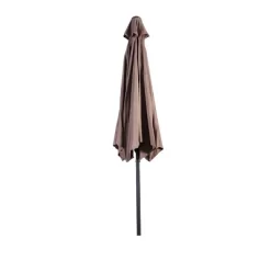 Costway 9ft Patio Umbrella Patio Market Steel Tilt W/ Crank Outdoor Yard Garden (Tan) -Outdoor Decoration Store GUEST 1853094a 56d0 49c5 818d eb154acd620c