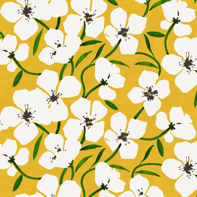 18" X 18" Outdoor Throw Pillow Anemone Field Goldenrod - Skyline Furniture 5 18" X 18" Outdoor Throw Pillow Anemone Field Goldenrod - Skyline Furniture - Image 3