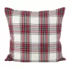20"x20" Borland Plaid Down Filled Square Throw Pillow - Saro Lifestyle -Outdoor Decoration Store GUEST 1ae92def a47c 4b28 b290 7e2005decef6