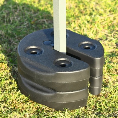 Costway 4/6/8PCS Weight Plates Patio Canopy Tent Gazebo Shade Umbrella Water Filled 20/30/40LBS 6 Costway 4/6/8PCS Weight Plates Patio Canopy Tent Gazebo Shade Umbrella Water Filled 20/30/40LBS - Image 4