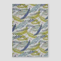 Botanical Rectangular Woven Outdoor Area Rug Blue/Green - Threshold™
