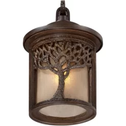 John Timberland Rustic Outdoor Wall Light Fixture Bronze 9 1/2" Tree Etched Glass Sconce For Exterior House Deck Patio Porch Lighting -Outdoor Decoration Store GUEST 1ca340a3 d45c 4337 9477 3fee4f1ad702