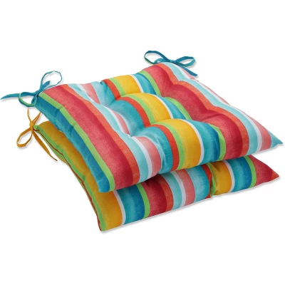 Outdoor/Indoor Tufted Seat Cushions Dina - Pillow Perfect 7 Outdoor/Indoor Tufted Seat Cushions Dina - Pillow Perfect - Image 5