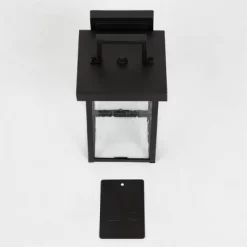 10.5" Square Metal/Glass Outdoor Wall Lamp Black - LNC -Outdoor Decoration Store GUEST 1d9e615a 662d 4bf9 8549 b775d6877204