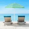 Tangkula 6.5 FT Patio Portable Beach Adjustable Umbrella W/ Folding Table & Sandbag Green -Outdoor Decoration Store GUEST 1e6d2052 8ec7 4443 a5b0 5bb5ee0ff875