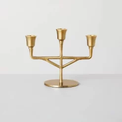 Antiqued Metal Taper Candelabra Brass Finish - Hearth & Hand™ With Magnolia -Outdoor Decoration Store GUEST 2054f4fa 777a 4318 b48d 70582e1018fb