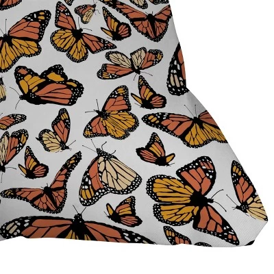 Southerly Design Monarchs In Flight Outdoor Throw Pillow Orange - Deny Designs 3 Southerly Design Monarchs In Flight Outdoor Throw Pillow Orange - Deny Designs