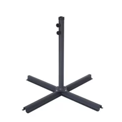 10' X 10' Cantilever Patio Hanging Umbrella With Crank And Cross Base Red - Wellfor -Outdoor Decoration Store GUEST 21dfc56e 9442 49af 891f 98ea6b77aba1