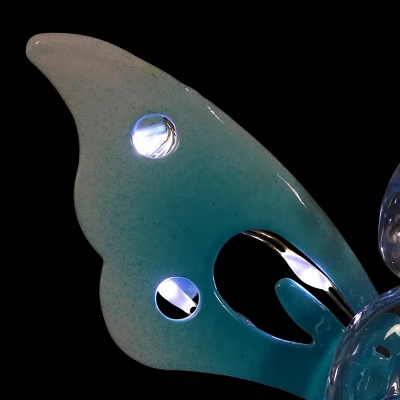 33.85" Acrylic Solar Angel Stake Blue - Exhart 8 33.85" Acrylic Solar Angel Stake Blue - Exhart - Image 6