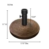 Nature Spring Decorative Resin Patio Umbrella Base - Bronze Finish -Outdoor Decoration Store GUEST 23b654b4 a769 475c 871e 3b4fafc89c13