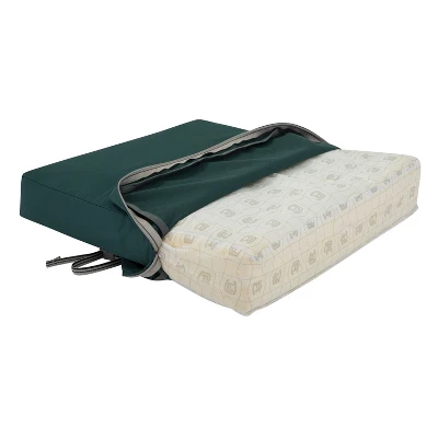 25" X 22" X 4" Ravenna Water-Resistant Patio Back Cushion Mallard Green - Classic Accessories 4 25" X 22" X 4" Ravenna Water-Resistant Patio Back Cushion Mallard Green - Classic Accessories - Image 2