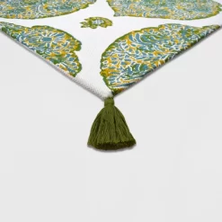 5' X 7' Sunshine Medallion Outdoor Rug Yellow - Threshold™