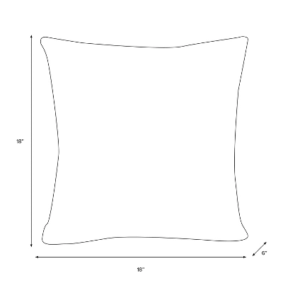 Square Outdoor Holiday Throw Pillow - Skyline Furniture 6 Square Outdoor Holiday Throw Pillow - Skyline Furniture - Image 4