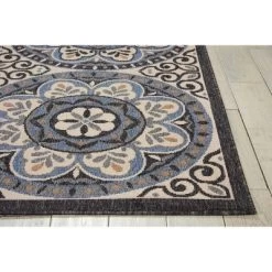 Nourison Caribbean CRB15 Ivory/Charcoal Indoor/Outdoor Area Rug -Outdoor Decoration Store GUEST 28255277 54a3 4b17 b2d5 4652f178adca